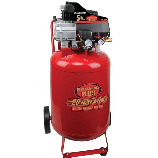 King Canada 5 Peak HP 20-Gallon Air Compressor – Model 8498