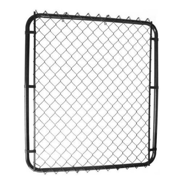 Master Halco Adjustable Gate Kit, 4′ Black, Metal Frame