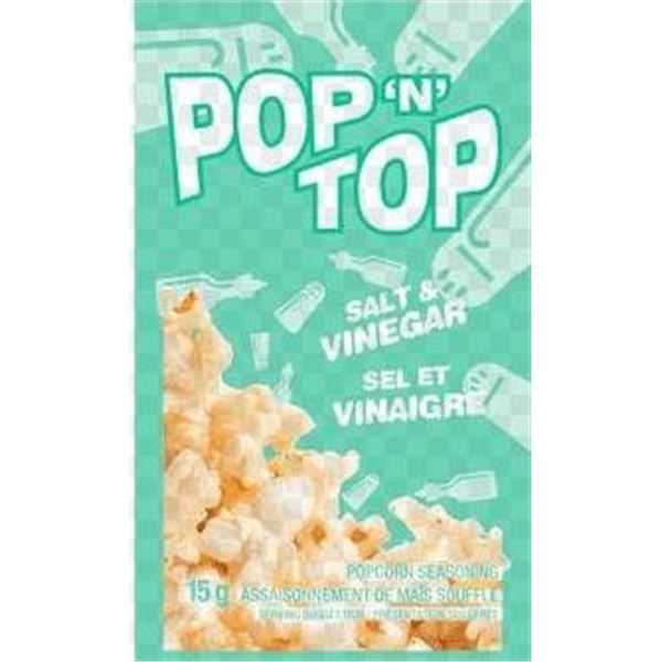 Pop ‘N Top Popcorn Flavorings Salt & Vinegar 15g, Case of 250