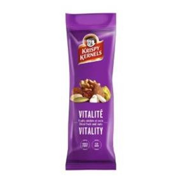 Krispy Kernels Vitality Dried Fruit and Nuts, 2 Boxes of 10 x 65 g