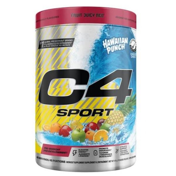 C4 Sport Pre-Workout Supplement, Hawaiian Punch, 45 Servings