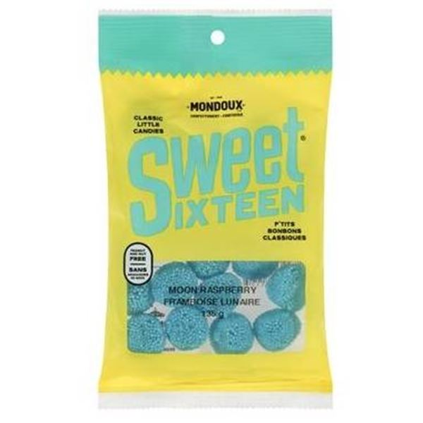 Mondoux Sweet Sixteen Moon Raspberry Candy Packs – Lot of 4 x (6 x 135 g Each)