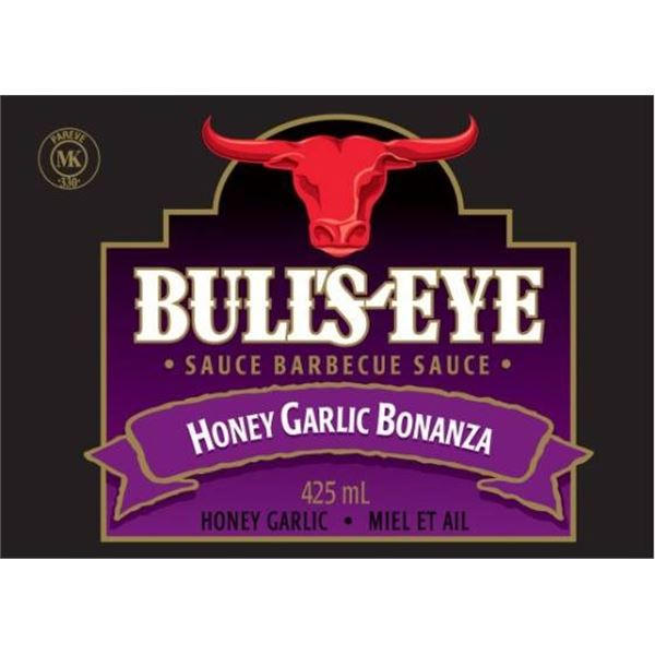 Bull’s-Eye Honey Garlic Barbecue Sauce, 10x425mL