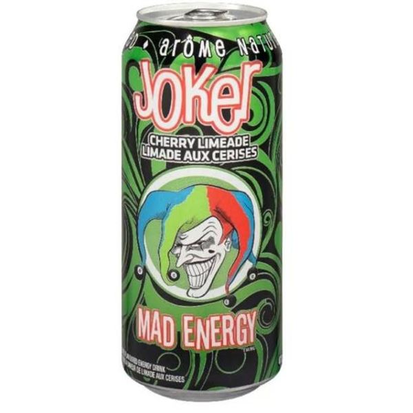 Joker Cherry Limeade Mad Energy, 12 x 473 ml (16 fl oz) Cans