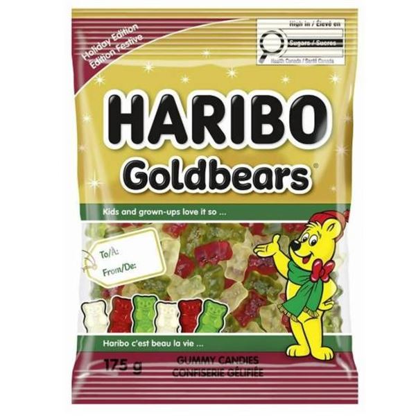 Haribo Christmas Goldbears 175g x 24ct Holiday Edition Gummy Bears