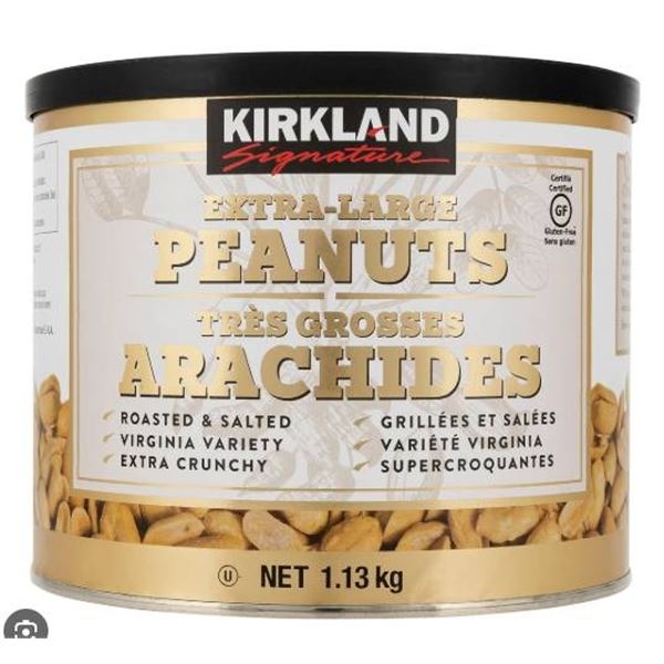 Kirkland Signature Extra-Large Peanuts 1.13 kg – 2 Cans