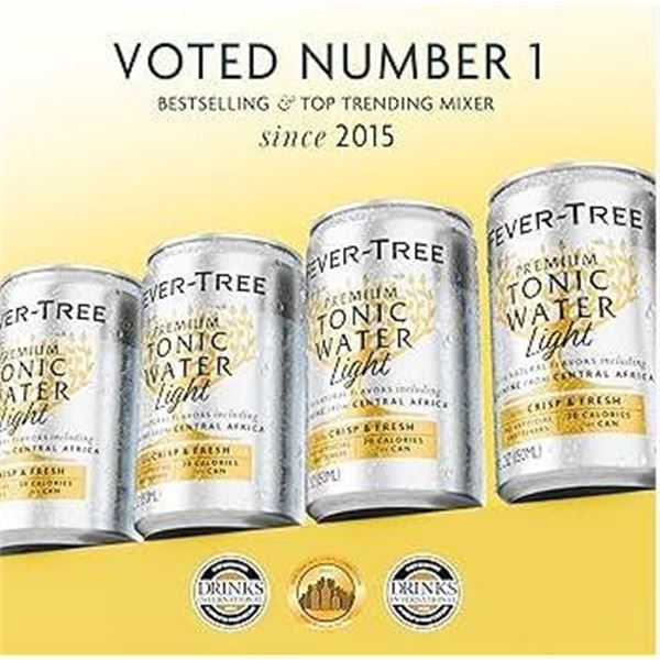 Fever-Tree Light Tonic Water, 24x 150ml
