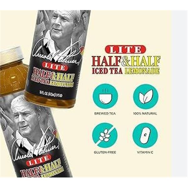 Arizona Arnold Palmer Half & Half Iced Tea Lemonade, 680ml, Pack of 24