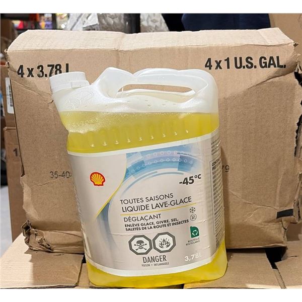 Lot of 4  -45 Degree Windshield Wiper Fluid 4×3.78L