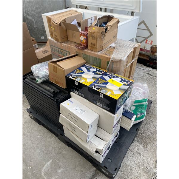 Pallet of Mixed Consumer and Industrial Goods