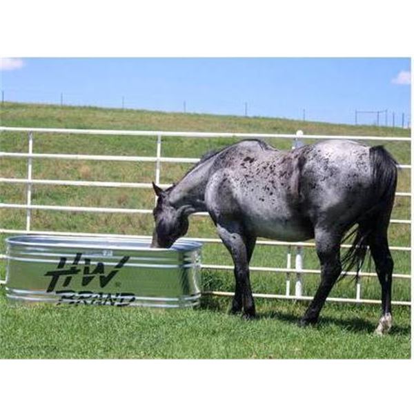 HW Brand Round End Stock Tank Model R328  3 ft. (width) x 2 ft. (height) x 8 ft. (length)