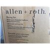 Image 3 : Allen + Roth Dining Set of 2 with White Finish Frame and Polyester Cushions