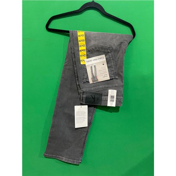 Calvin Klein Jeans 32×30 Grey Wash Straight Denim Pants