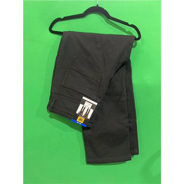 CAT 36×30 Fleece-Lined Canvas Pants in Black