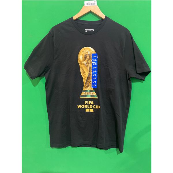 FIFA Official Licensed Product T-Shirt Featuring World Cup Trophy Design, Size L/G