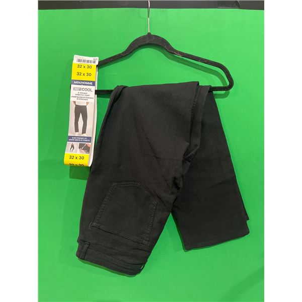Men’s 32×30 Slim Straight Fit 5-Pocket Stretch Pants
