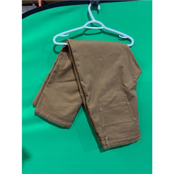 CAT Lined Canvas Work Pants 34/30 in Tan