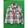 Image 1 : Sage Collective Blue and White Plaid Jacket, Medium