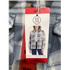 Image 2 : Sage Collective Blue and White Plaid Jacket, Medium