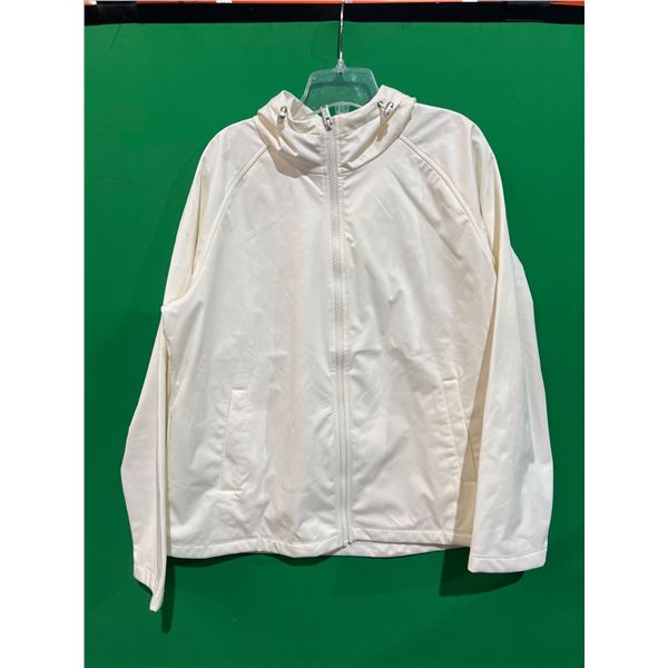 32 Degrees Heat Full-Zip Hooded Jacket, Size L, White