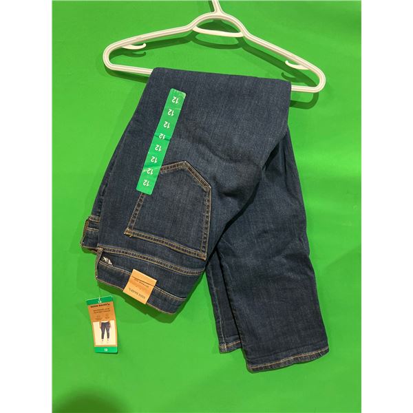 Eddie Bauer Boyfriend Jean Size 12 with Two-Way Stretch and Breathable Features