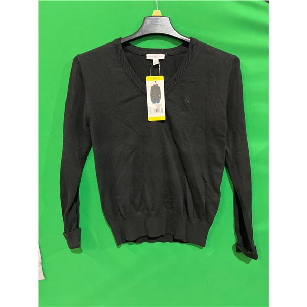 Calvin Klein Jeans Women’s Black V-Neck Sweater, Size S/P