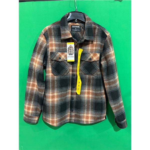 Dakine Size S Long-Sleeve Plaid Button-Up Shirt