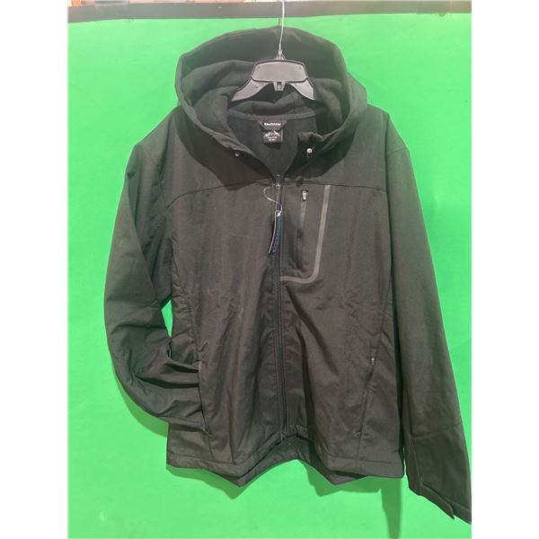 SnateK Black Hooded Jacket, Size XXL/TTG