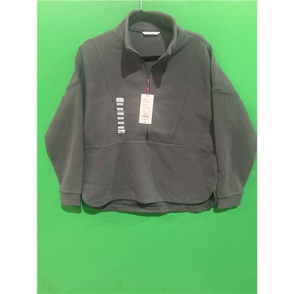Shambhala Women’s Quarter-Zip Pullover, Size SP, Dark Gray