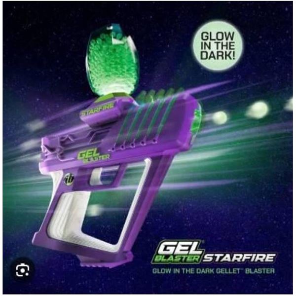 Gel Blaster Starfire Glow-In-The-Dark Gellet Blaster with 5,000 Gellets