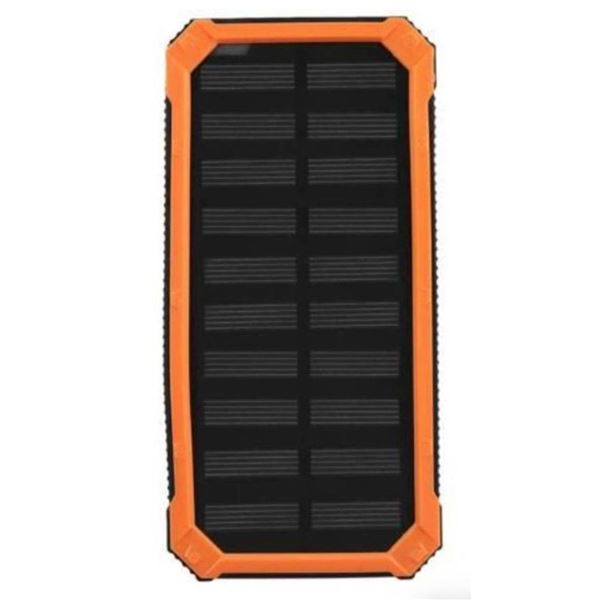 Solar Power Bank with 61200mAh Capacity Orange