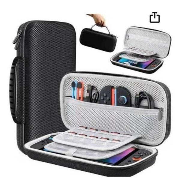 LmCPA Carrying Case for Switch 2, Black **Accessories Not Included**