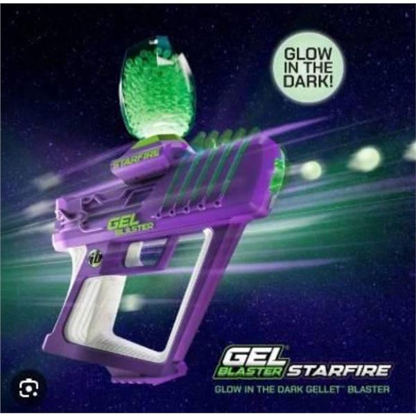 Gel Blaster Starfire Glow-In-The-Dark Gellet Blaster with 5,000 Gellets