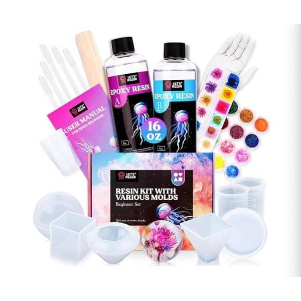 Let’S Resin 16oz Resin Molds Kit for Beginner Resin Casting