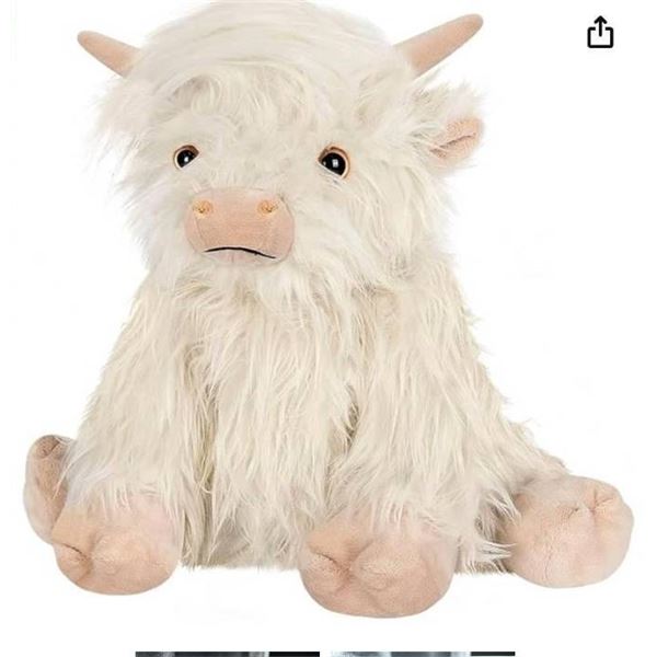 World Animals Highland Cow Stuffed Animal, Microwave Plushies **Color May Vary**