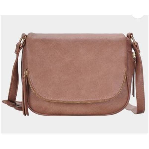 FASHNZFAB Faux Leather Crossbody Bag