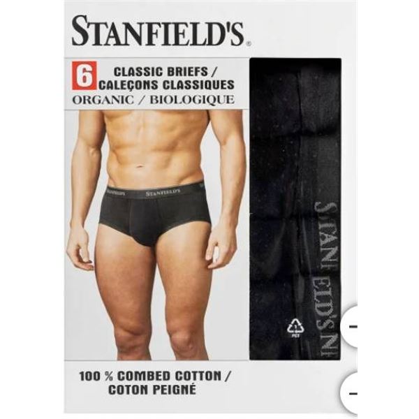 Stanfield’s 6 Classic Briefs Medium 32-36 Combed Cotton