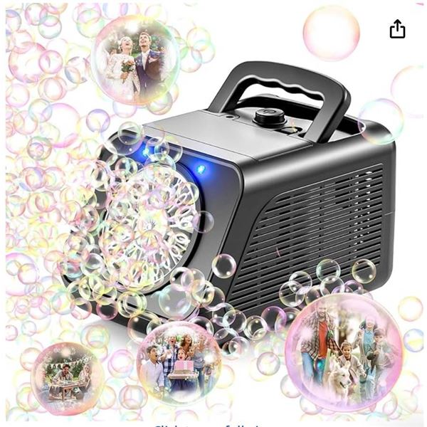 Reenovan Bubble Machine, Automatic Bubble Blower 15000+ Bubbles Per Minute