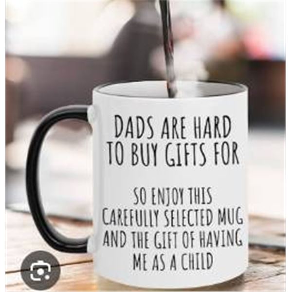 Fatbaby 11 Oz Mug with Black Handle and White Body for Father