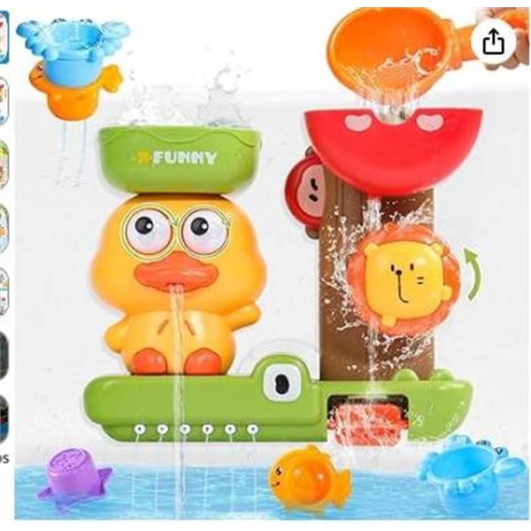 Duck Bath Toys With Waterwheel And Suction Cups For Children Aged 18+ Months