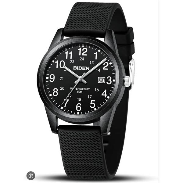 Bidenu Analog Quartz Men’s Watch X003XKNE03 – Water Resistant to 50M