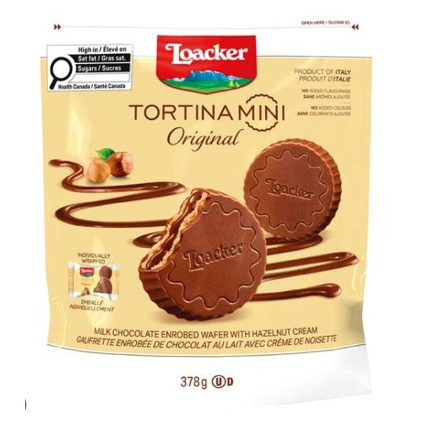 Loacker Tortina Mini Hazelnut Treats, 378g Bag