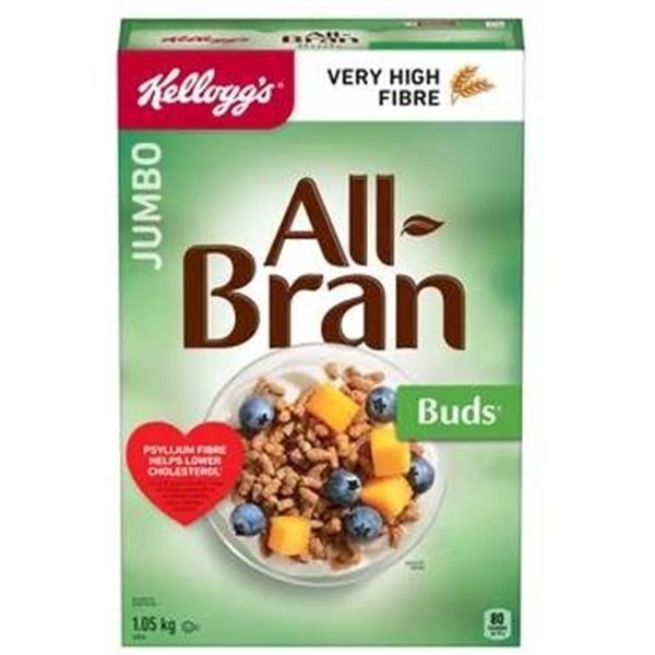 Kellogg’s All-Bran Jumbo Buds, 1.05kg, High Fiber Cereal
