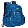 Image 1 : Blue Camo Roots Backpack with Multiple Compartments