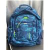 Image 2 : Blue Camo Roots Backpack with Multiple Compartments