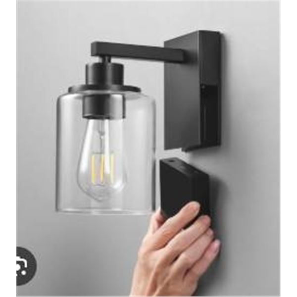 Pack of 2 Globe Electric Company Model 65000144 Wall Sconce Set with Glass Shades and Bulbs