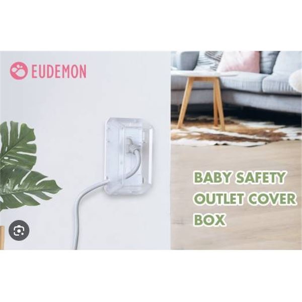 Eudemon B6211-1 Baby Safety Outlet Cover Box, White