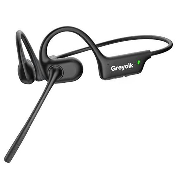 Greyolk Bone Conduction Headphones with Built-in 32GB Storage