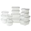 Image 1 : Glass Food Storage Containers with Lids of Various Sizes
