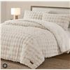 Image 1 : FRYE 3-Piece Faux Fur Comforter Set, Queen Size